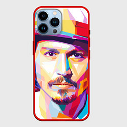Чехол для iPhone 14 Pro Max Актер, цвет: 3D-красный