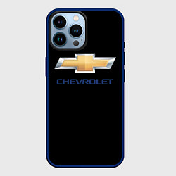 Чехол для iPhone 14 Pro Max Chevrolet sport auto, цвет: 3D-тёмно-синий