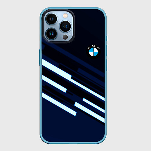 Чехол iPhone 14 Pro Max Bmw auto car sport / 3D-Голубой – фото 1