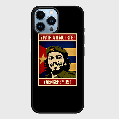 Чехол iPhone 14 Pro Max Patria o muerte / 3D-Черный – фото 1