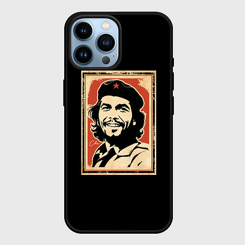 Чехол iPhone 14 Pro Max Команданте Че Гевара / 3D-Черный – фото 1