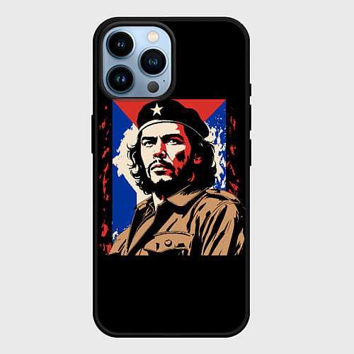 Чехол iPhone 14 Pro Max Команданте Эрнесто Че Гевара / 3D-Черный – фото 1