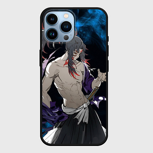 Чехол iPhone 14 Pro Max Ёриичи Цугикуни Охотник за демонами / 3D-Черный – фото 1