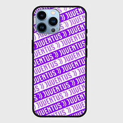 Чехол для iPhone 14 Pro Max Juventus pattern, цвет: 3D-черный