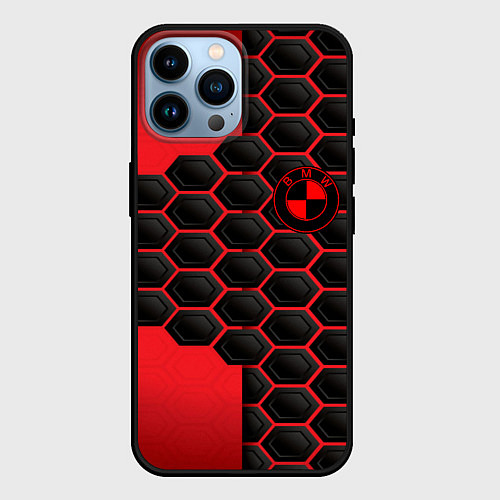 Чехол iPhone 14 Pro Max BMW abstract auto / 3D-Черный – фото 1
