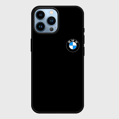 Чехол iPhone 14 Pro Max BMW auto logo / 3D-Черный – фото 1