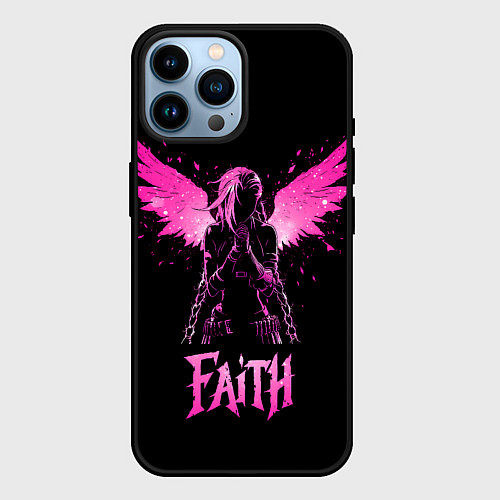 Чехол iPhone 14 Pro Max Jinx faith - Arcane / 3D-Черный – фото 1