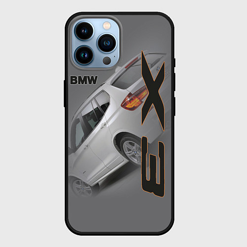 Чехол iPhone 14 Pro Max BMW X3 / 3D-Черный – фото 1
