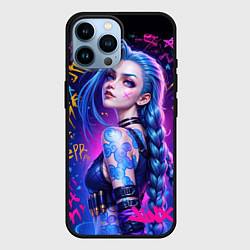 Чехол для iPhone 14 Pro Max Powder, цвет: 3D-черный