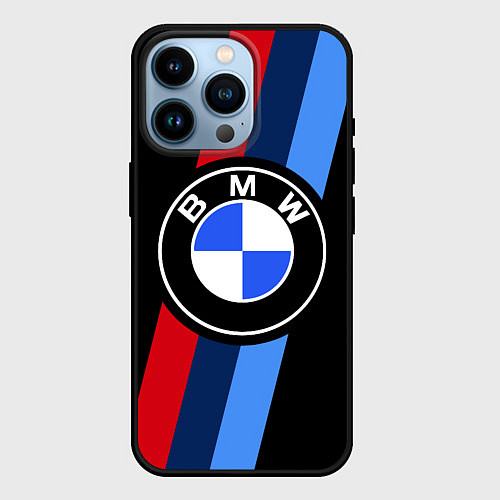 Чехол iPhone 14 Pro BMW 2021 M SPORT БМВ М СПОРТ / 3D-Черный – фото 1