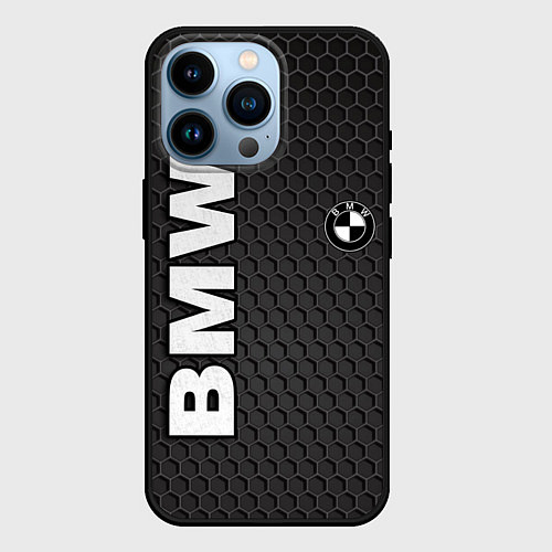 Чехол iPhone 14 Pro BMW / 3D-Черный – фото 1