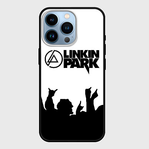 Чехол iPhone 14 Pro LINKIN PARK / 3D-Черный – фото 1