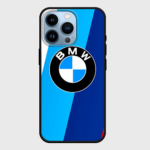 Чехол iPhone 14 Pro BMW / 3D-Черный – фото 1