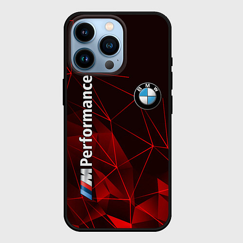 Чехол iPhone 14 Pro BMW / 3D-Черный – фото 1