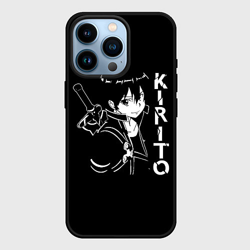 Чехол iPhone 14 Pro Kirito / 3D-Черный – фото 1