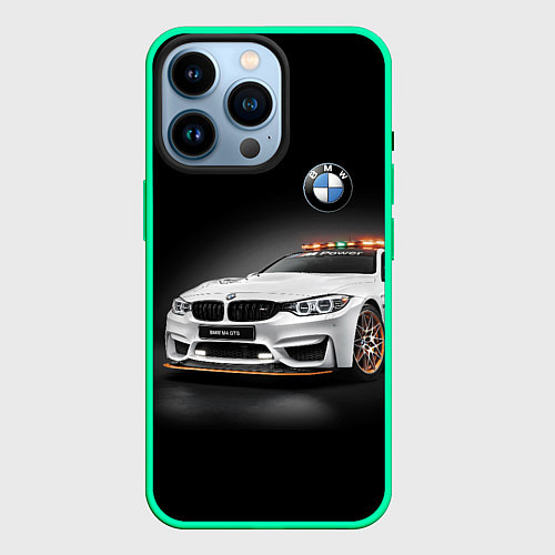 Чехол iPhone 14 Pro Safety car / 3D-Мятный – фото 1