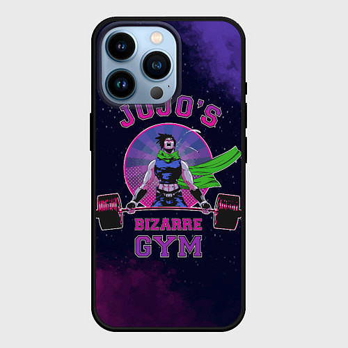 Чехол iPhone 14 Pro JoJo’s Bizarre Adventure Gym / 3D-Черный – фото 1