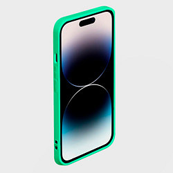 Чехол для iPhone 14 Pro Время порыбачить, цвет: 3D-мятный — фото 2