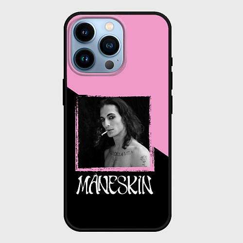 Чехол iPhone 14 Pro Maneskin Domiano / 3D-Черный – фото 1