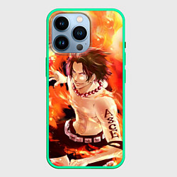 Чехол для iPhone 14 Pro ONE PIECE ASCE HERO, цвет: 3D-мятный