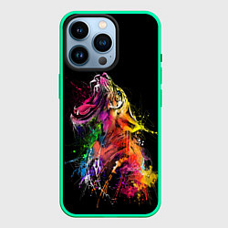 Чехол для iPhone 14 Pro Тигр 2022 Tigr, цвет: 3D-мятный