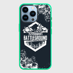 Чехол для iPhone 14 Pro PUBG - playerunknown battlegrounds, цвет: 3D-мятный