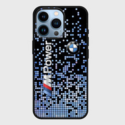 Чехол для iPhone 14 Pro BMW - M Power - pattern, цвет: 3D-черный