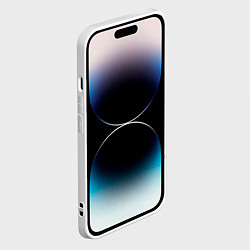 Чехол для iPhone 14 Pro Bmw голубые брызги, цвет: 3D-белый — фото 2