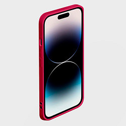 Чехол для iPhone 14 Pro BMW стильная геометрия спорт, цвет: 3D-малиновый — фото 2