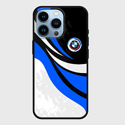 Чехол для iPhone 14 Pro BMW - синяя абстракция, цвет: 3D-черный