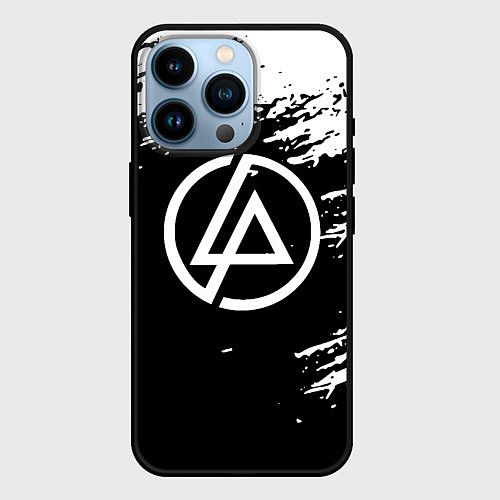 Чехол iPhone 14 Pro Linkin Park - black and white / 3D-Черный – фото 1