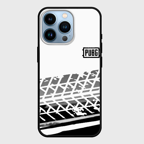Чехол iPhone 14 Pro PUBG online game / 3D-Черный – фото 1