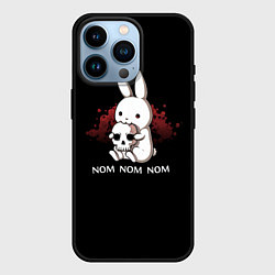 Чехол для iPhone 14 Pro Хищный кролик, цвет: 3D-черный