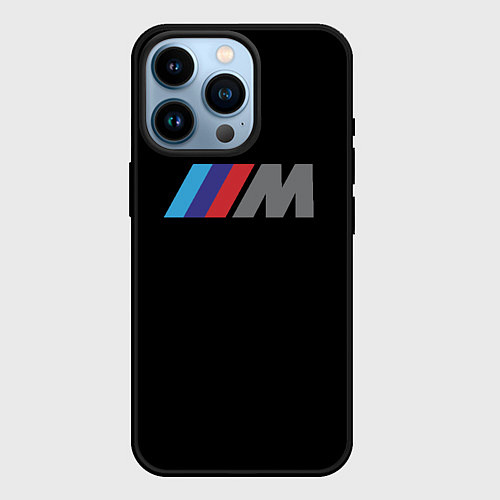 Чехол iPhone 14 Pro BMW sport logo / 3D-Черный – фото 1