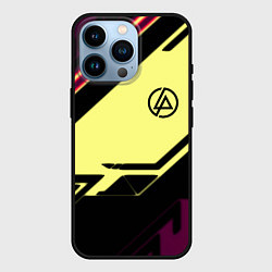 Чехол для iPhone 14 Pro Linkin park geometry steel, цвет: 3D-черный