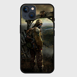 Чехол для iPhone 14 STALKER: Call of Pripyat, цвет: 3D-черный