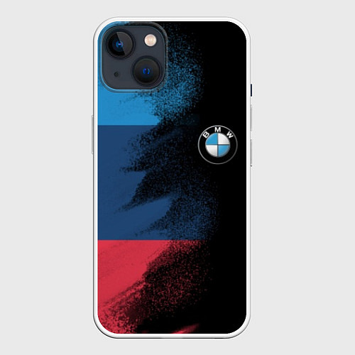 Чехол iPhone 14 BMW / 3D-Белый – фото 1