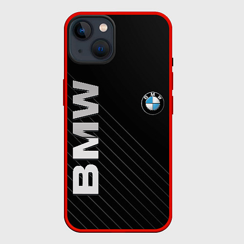 Чехол iPhone 14 BMW / 3D-Красный – фото 1