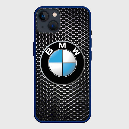 Чехол iPhone 14 BMW РЕДАЧ / 3D-Тёмно-синий – фото 1