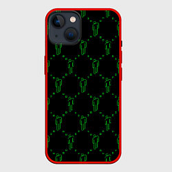 Чехол для iPhone 14 Billie Eilish: Blohsh, цвет: 3D-красный