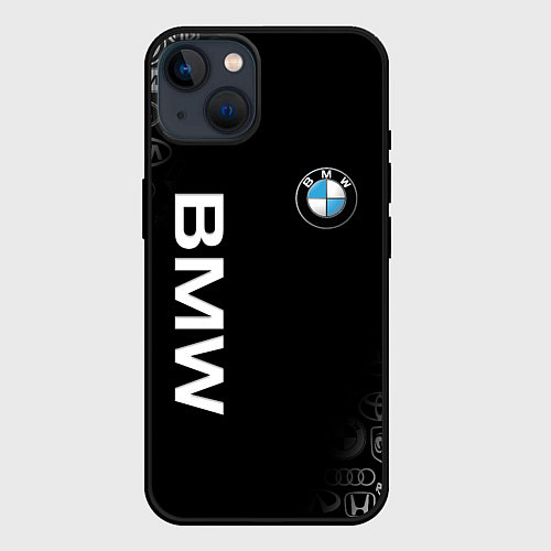 Чехол iPhone 14 BMW / 3D-Черный – фото 1