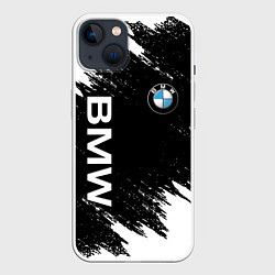 Чехол для iPhone 14 BMW, цвет: 3D-белый