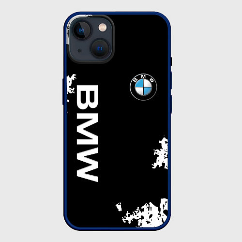 Чехол iPhone 14 BMW / 3D-Тёмно-синий – фото 1