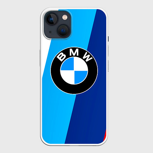 Чехол iPhone 14 BMW / 3D-Белый – фото 1