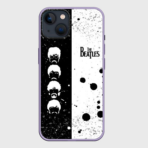 Чехол iPhone 14 Beatles / 3D-Серый – фото 1