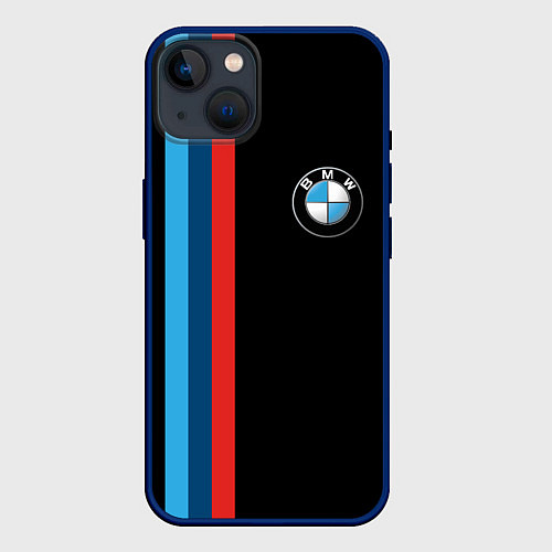 Чехол iPhone 14 BMW / 3D-Тёмно-синий – фото 1