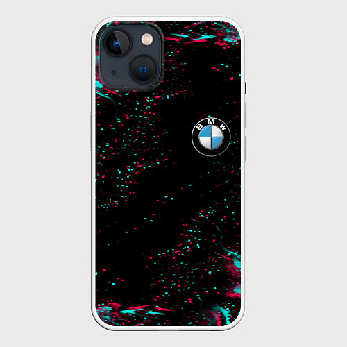 Чехол iPhone 14 BMW / 3D-Белый – фото 1