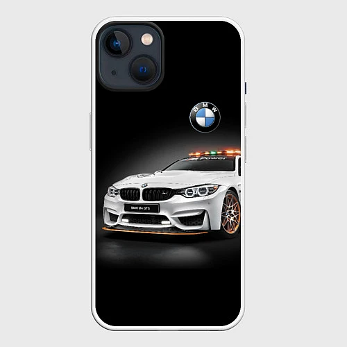 Чехол iPhone 14 Safety car / 3D-Белый – фото 1