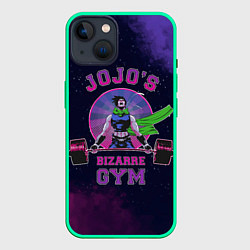 Чехол для iPhone 14 JoJo’s Bizarre Adventure Gym, цвет: 3D-мятный