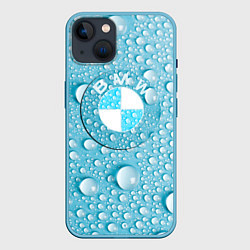 Чехол для iPhone 14 BMW STORM, цвет: 3D-голубой
